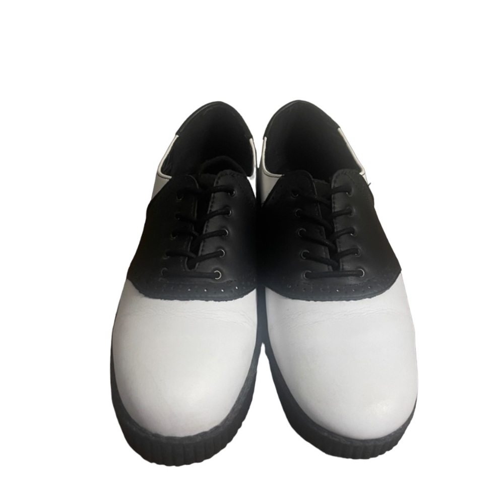 TUK black and white Saddle/Oxford shoes
